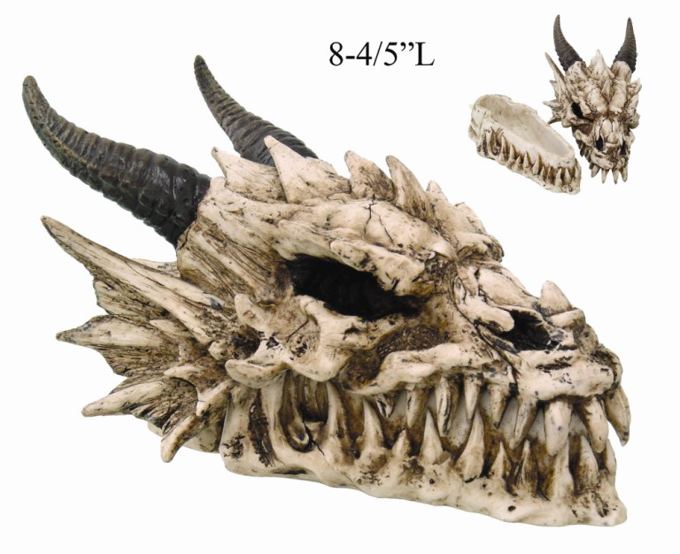 Horned Dragon Skull Box - Click Image to Close