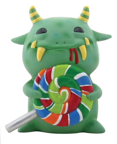 Underbedz Mogu Mogu with Lollipop Monster Figurine - Click Image to Close