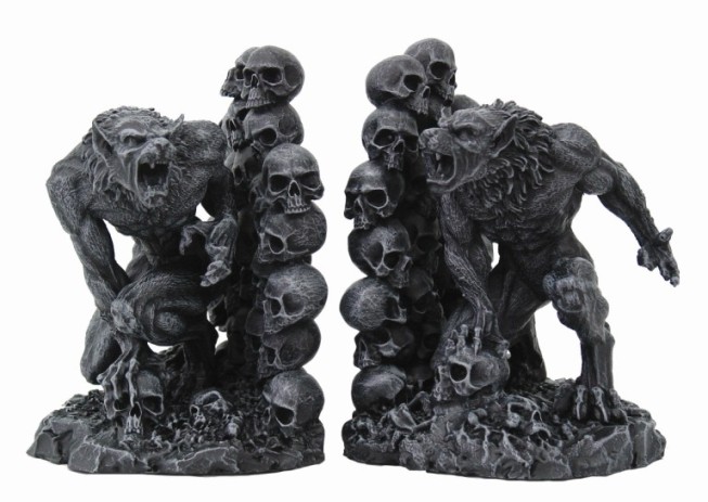 Werewolf Bookends - Click Image to Close