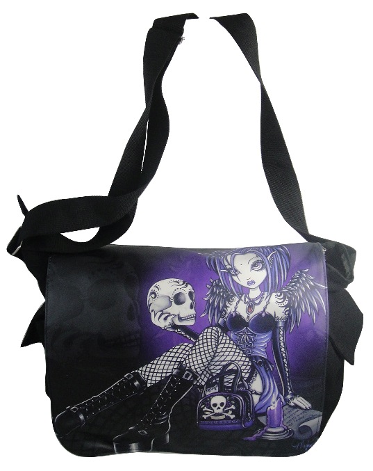 Gabriella Fairy Skull Messenger Bag