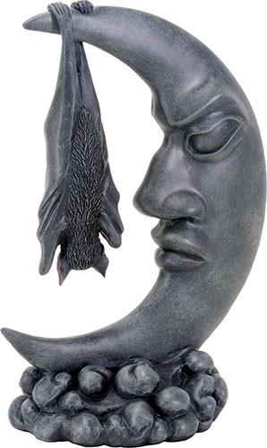 Vampire Bat on Moon Figurine - Click Image to Close
