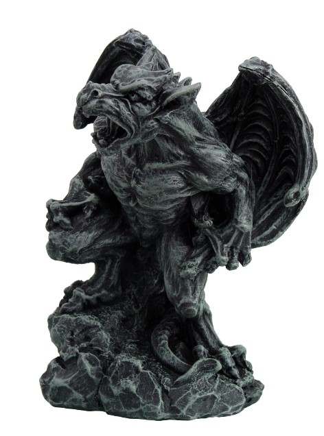Fighting Gargoyle Warrior Figurine - Click Image to Close