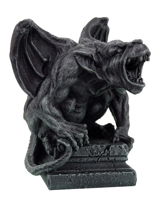 Roaring Perched Gargoyle Figurine