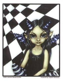 Horned Fairy sticker - Click Image to Close