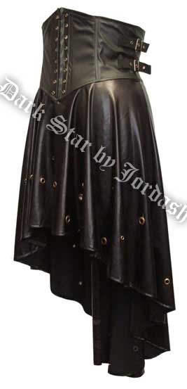 Dark Star Underbust Bodice PVC Gothic Dress Skirt