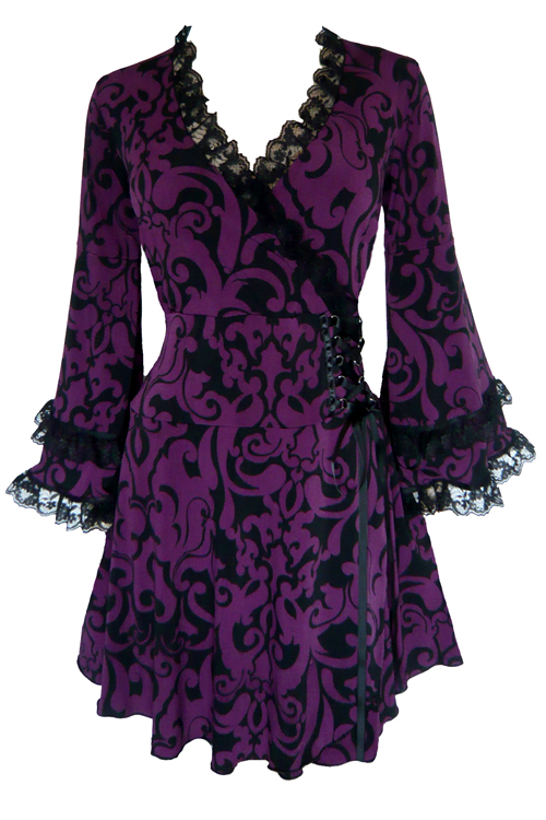 Plus Size Black Gothic Victoria Corset Top - Click Image to Close