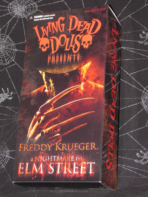 Living Dead Dolls Freddy Krueger: A Nightmare on Elm Street *MODERATELY DENTED BOX* - Click Image to Close