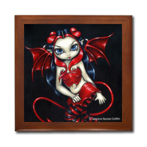 Devilish Fairy Ceramic Tile Box