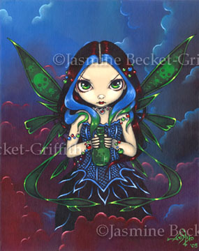 Nepenthe Fairy Ceramic Art Wall Tile