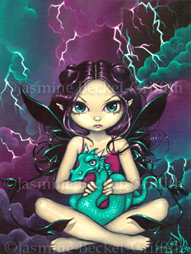 Pet Storm Dragon Fairy Ceramic Art Wall Tile Pet Storm Dragon Fairy Ceramic Art Wall Tile