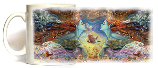 Spirit of the Flight Mug by Josephine Wall