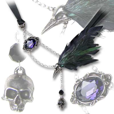 raven necklace