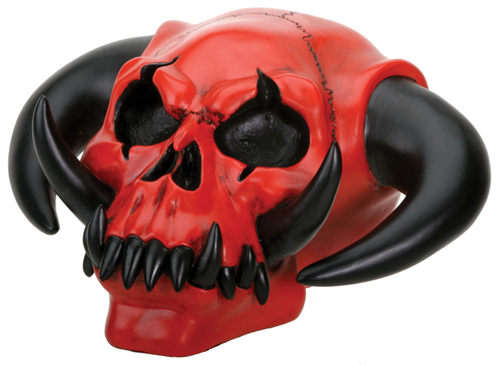 Red and Black Demon Skull - Click Image to Close