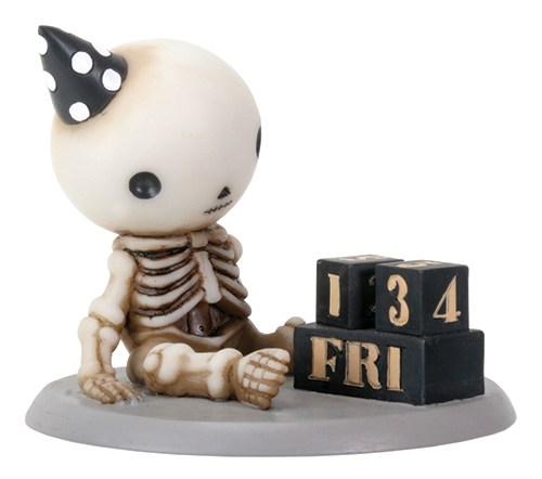 Lucky on His Birthday Skellies Figurine - Click Image to Close