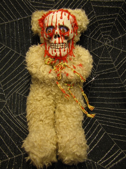 Fuzzy Skeleton Holding Skeleton Scare Bear Fuzzy Skeleton Holding Skeleton Scare Bear