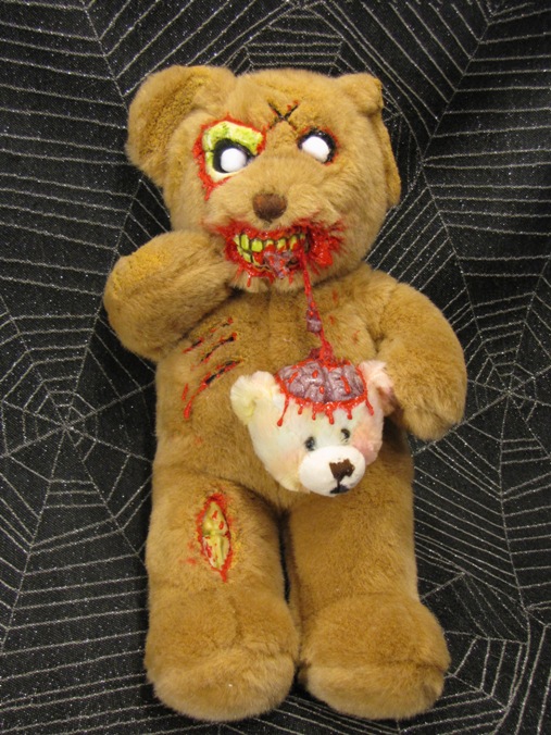 Zombie Bear Eating Small Bears Brain Scare Bear Zombie Bear Eating Small Bears Brain Scare Bear