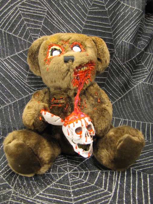 Brown Bear Zombie Eating Skeletons Brain Scare Bear Brown Bear Zombie Eating Skeletons Brain Scare Bear