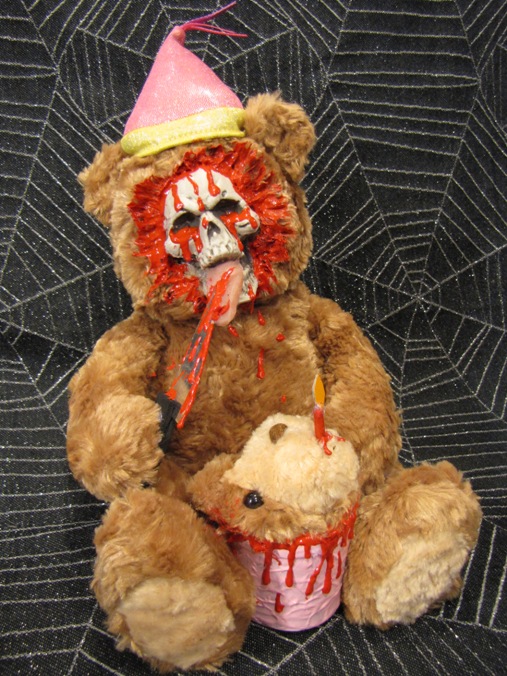 Happy Birthday Knife & Bear Cake Musical Scare Bear Happy Birthday Knife & Bear Cake Musical Scare Bear