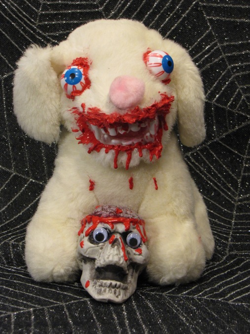 Vampire Dog Eating Small Skeletons Brain Scare Bear Vampire Dog Eating Small Skeletons Brain Scare Bear