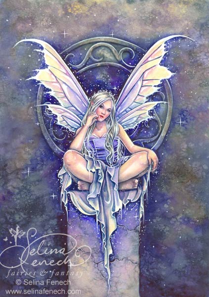 Shimmer Fairy Ceramic Art Wall Tile
