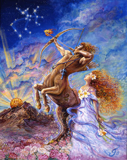 Sagittarius Zodiac Magnet by Josephine Wall