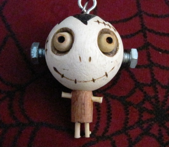 Frankenstein Monster Woody Keychain - Click Image to Close