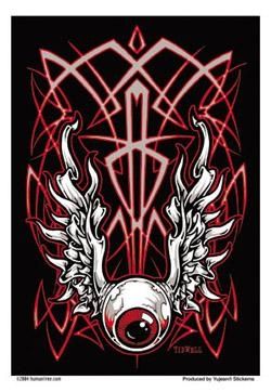 Pinstripe Eyeball Sticker
