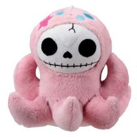 Small Octopee Furry Bones Skellies Plush Toy