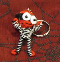 Red Prisoner with Shackles Voodoo Keychain
