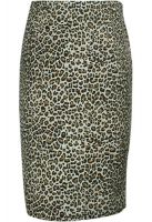 Plus Size Leopard Retro Urban Pencil Skirt