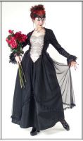 Eternal Love Pewter Gothic Crucifix+ Roses Belle Dame