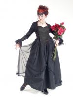 Eternal Love Plus Size Black Gothic Sacred Heart + Roses Belle Dame