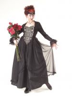 Eternal Love Plus Size Pewter Gothic Sacred Heart + Roses Belle Dame