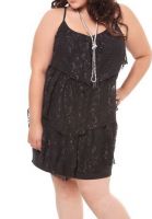 Torrid Black Lace Tiered Dress Torrid Black Lace Tiered Dress
