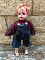 OOAK Medium Demon Boy Creepy Horror Doll Art by Christie Creepydolls