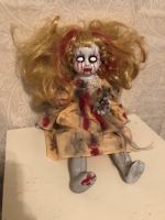 OOAK Sitting Vein Eyes Creepy Horror Doll Art by Christie Creepydolls