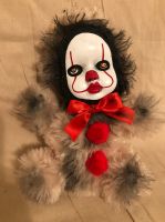 OOAK Pennywise IT Clown Teddy Bear #8 Creepy Horror Doll Art Christie Creepydolls