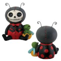 Dots Ladybug Furry Bones Skellies Figurine