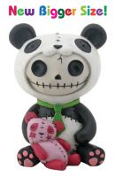 Pandie Panda Furry Bones Skellies Medium Figurine
