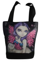 Ferret W Wings Fairy Hand Bag Tote
