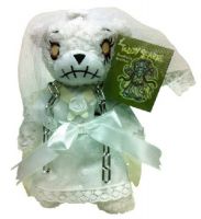 Teddy Scares Annabelle Wraithia Wedding Chain Plush Bear