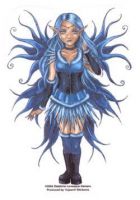 Blue Corset Fairy sticker