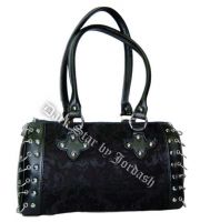 Dark Star Black Gothic Brocade Hand Bag