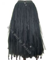 Dark Star Black Tulle & Spiderweb Lace Gothic Skirt