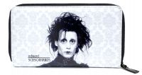 Rock Rebel Black and White Edward Scissorhands Damask PVC Vinyl Wallet Rock Rebel Black and White Edward Scissorhands Damask PVC Vinyl Wallet