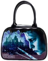 Edward Scissorhands Snowflakes Bowler Purse Handbag Edward Scissorhands Snowflakes Bowler Purse Handbag