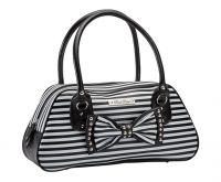 Rock Rebel Black and White Bow Stud Handbag Rock Rebel Black and White Bow Stud Handbag