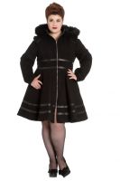 Hell Bunny Plus Size Gothic Black Twilight Coat Hell Bunny Plus Size Gothic Black Twilight Coat