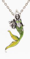 Mermaid Green and Yellow Necklace Mermaid Green and Yellow Necklace