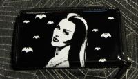 Universal Monsters Lilly Munster Black Shiny PVC Wallet Universal Monsters Lilly Munster Black Shiny PVC Wallet